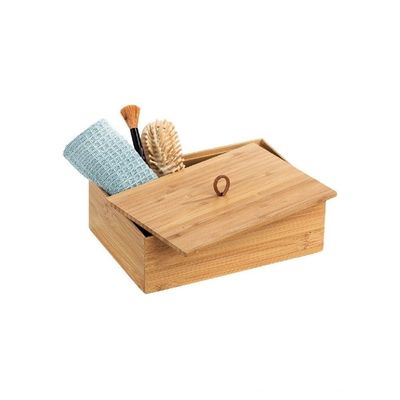 Wenko Bathroom Box With Lid L Mod-Terra Bamboo