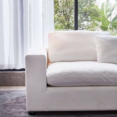 أريكة الكرنك دانيتا الفاخرة ذات 7 مقاعد - أبيض