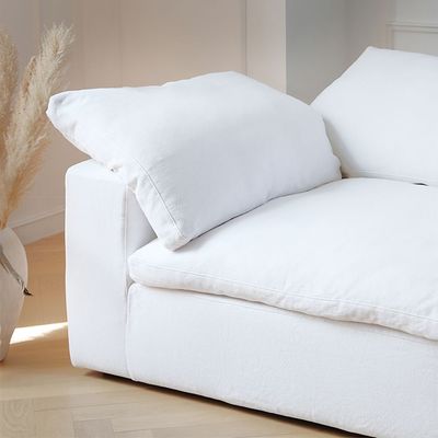 Cloud Couch 3 Seater Sectional Sofa - White