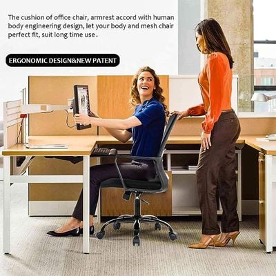 Mesh Executive Office Home Chair 360Â° Swivel Ergonomic Adjustable Height Lumbar Support Back K-9965