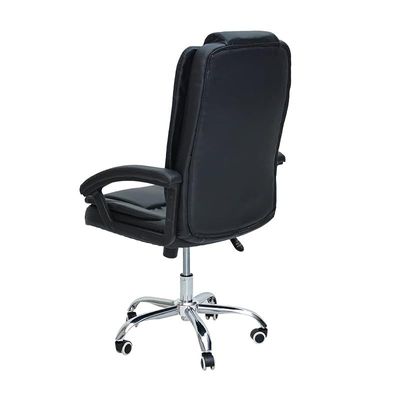 Executive Office Home Chair PU Leather 360Â° Swivel Desk Chair, High Back Adjustable Height Computer Table Chair, Soft Foam Gaming Study Chair Lumbar Support K-703