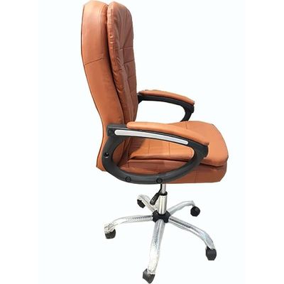 Executive Office Home Chair PU Leather 360Â° Swivel Desk Chair, High Back Adjustable Height Computer Table Chair, Soft Foam Gaming Study Chair Lumbar Support K-616