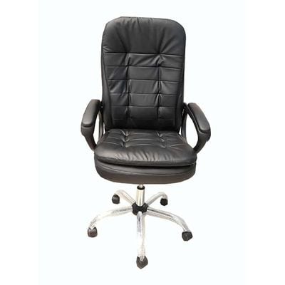 Executive Office Home Chair PU Leather 360Â° Swivel Desk Chair, High Back Adjustable Height Computer Table Chair, Soft Foam Gaming Study Chair Lumbar Support K-615