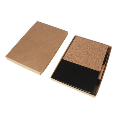 Eco-Neutral - Borsa A5 Cork Fabric Notebook & Pen Set - Black