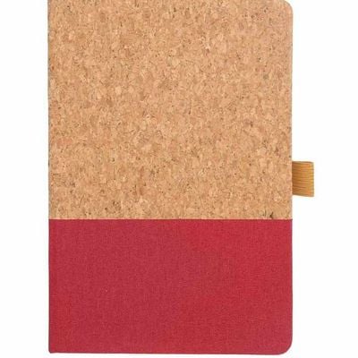 Eco-Neutral - Borsa A5 Cork Fabric Notebook & Pen Set - Red