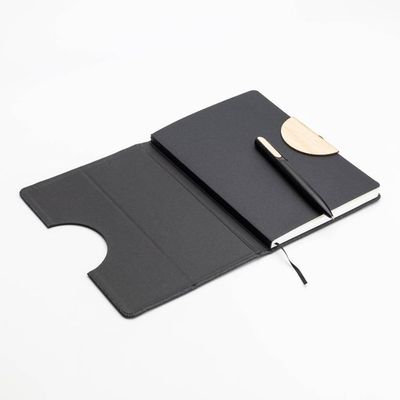 Eco-Neutral - Bunde A5 Notebook & Pen W/ Bamboo Element Set