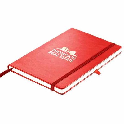 Pack of 5 - Giftology - Libellet A5 Notebook w/ Pen Set  - Red