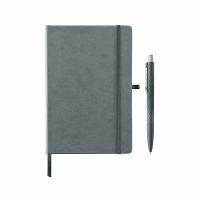 Pack of 5 - Giftology - Libellet A5 Notebook w/ Pen Set  - Slate Grey