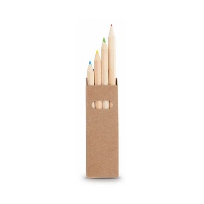 Pack of 4 - Giftology - Wooden Pencils W/ Hexagonal Body - 