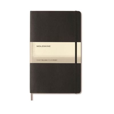 Moleskine - Classic Large Ruled Hard Cover Notebook - Black