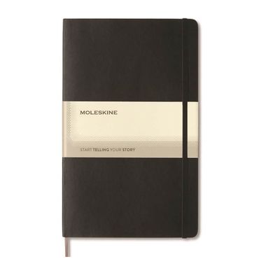 Moleskine - Hard Cover Ruled Notebook - Medium - Black