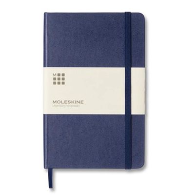 Moleskine - Hard Cover Ruled Notebook - Medium - Prussian Blue