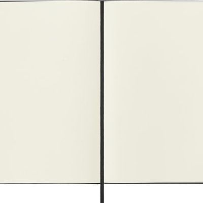 Moleskine - Large Hard Cover Plain Notebook - Black