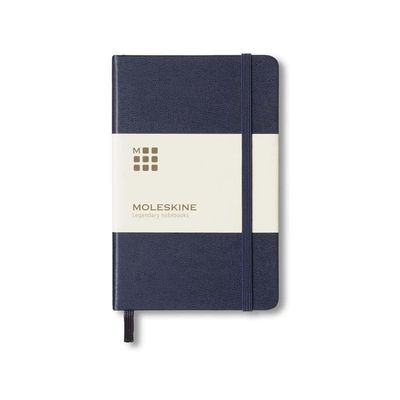 Moleskine - Pocket Hard Cover Ruled Notebook - Navy Blue