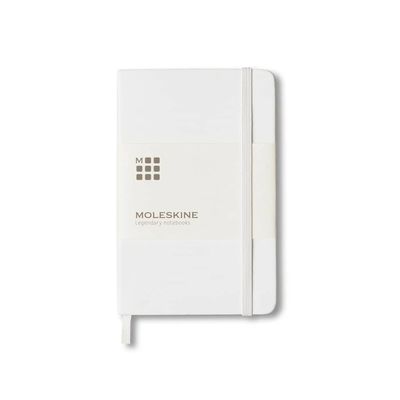 Moleskine - Pocket Hard Cover Ruled Notebook - White