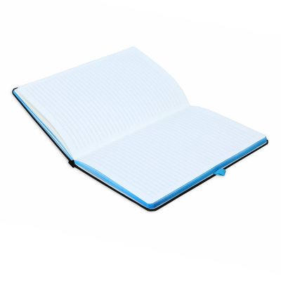 Pack of 5 - Santhome - Sukh A5 Hardcover Ruled Notebook  - Black-Blue
