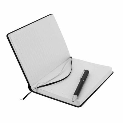 Santhome - Tomar PU Thermo Notebook And Pen Set - Black