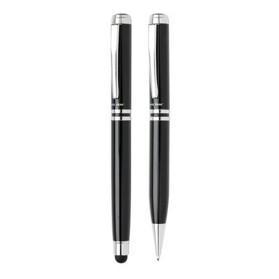 Swiss Peak - Dusco Set Executive Pen Set - Black/Silver