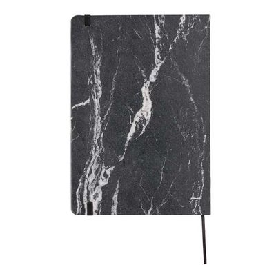Xd Design - Marble Pu Ruled Notebook - A5 - Black