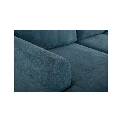 Pierre Clarins L-Shaped Sofa Cum Bed - Blue