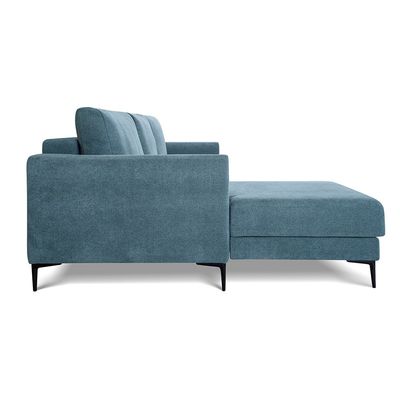 Pierre Clarins L-Shaped Sofa Cum Bed - Blue