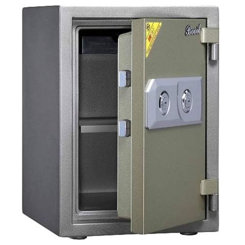 Galaxy Design Security Safe Locker Stainless Steel - Olive Green 2 Keys With 1 Tray