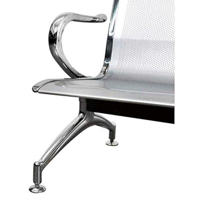 Galaxy Design Silver 3 Seat Metal Visitor Chair - Model: GDF-913