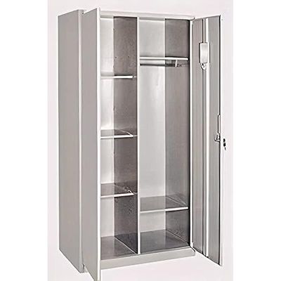 GDF Cabinet 2 Door Steel Grey 90x180x45 cm - GDF-FC510