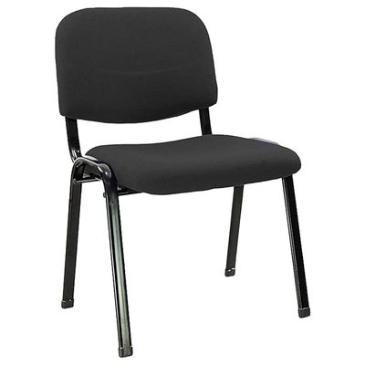 Galaxy Design Black Visitor Chair with Fabric Padding - Model: GDF-VC01