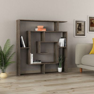 Mourah Labirent Bookcase - Dark Coffee - 2 Years Warranty