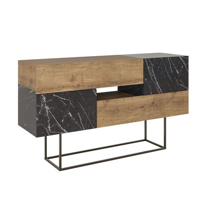 Mourah Eros Console - Brown/Black Marble - 2 Years Warranty