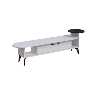 Mourah Ada Tv Stand Up To 60 Inches With Storage - White/Bendir - 2 Years Warranty