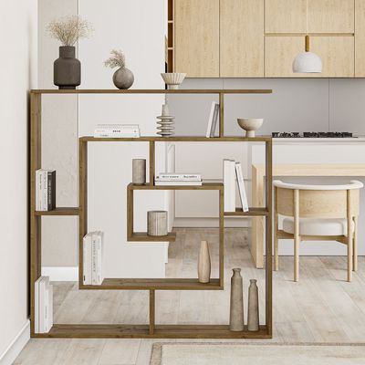 Mourah Labirent Bookcase - Brown - 2 Years Warranty