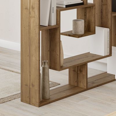 Mourah Labirent Bookcase - Brown - 2 Years Warranty