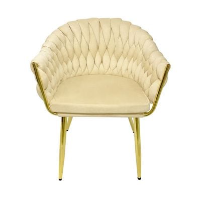 Velvet Chairs Modern Accent Dining Chairs Flannelette Comfy Upholstered Dining Room Furniture Leisure Chairs Golden Metal Leg