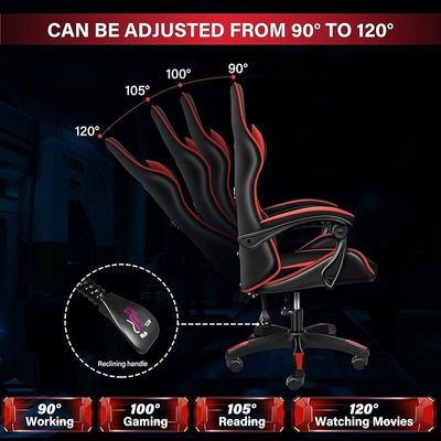 Gaming Chair PU Leather Black