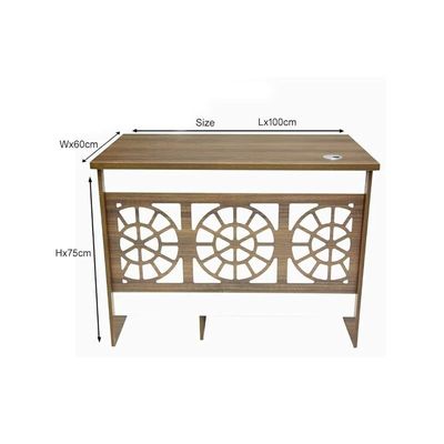 Executive Office Wood Desk Brown & White