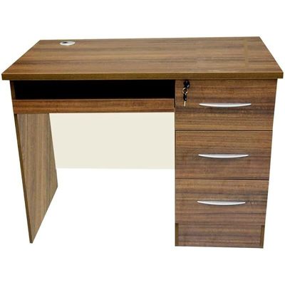 Executive Office Wood Desk Brown & White