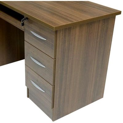 Executive Office Wood Desk Brown & White