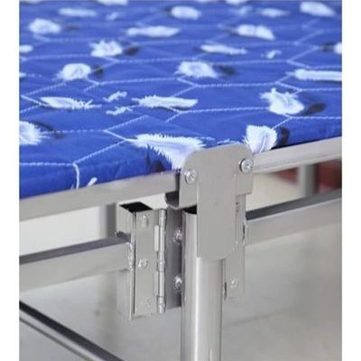 Folding Bed Steel Frame Silver Dimension 90x190 Centimeters. Model KFB90