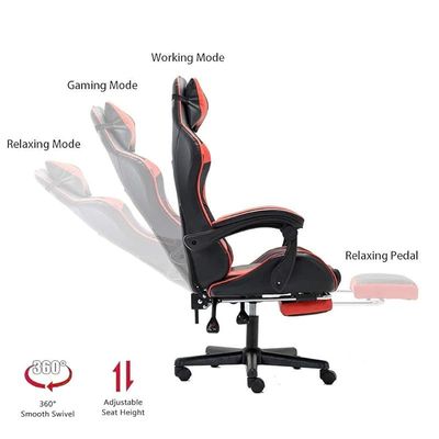 Gaming Chair Ergonomic Executive PUBG-3D 360Â° Rolling Swivel Reclining Computer Chair PU Leather Adjustable Height with Headrest Pillow Cushion & Lumber Support Back, Premium Foam KC373