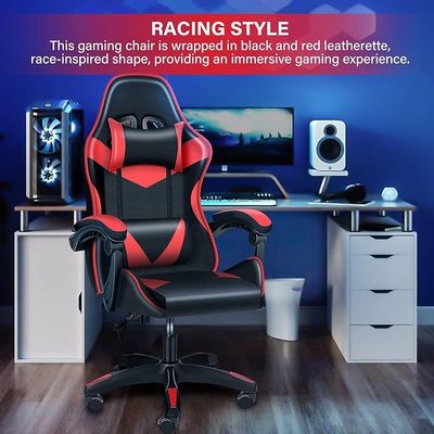 Gaming Chair Ergonomic Executive PUBG-3D 360Â° Rolling Swivel Reclining Computer Chair PU Leather Adjustable Height with Headrest Pillow Cushion & Lumber Support Back, Premium Foam KC377