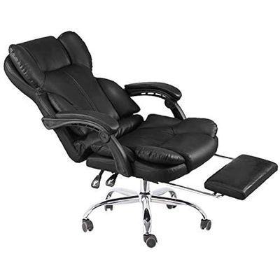 Boss Executive Office Chair Steel Structure, PU Leather 360Â° Swivel Desk Gaming Chair High Back & Adjustable Height Computer Table Chair, Soft Foam Gaming Study Chair Lumbar Support â€“ KC64