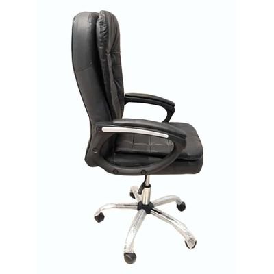 Boss Executive Office Chair Steel Structure, PU Leather 360Â° Swivel Desk Gaming Chair High Back & Adjustable Height Computer Table Chair, Soft Foam Gaming Study Chair Lumbar Support  KC72