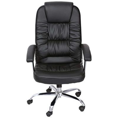 Boss Executive Office Chair Steel Structure, PU Leather 360Â° Swivel Desk Gaming Chair High Back & Adjustable Height Computer Table Chair, Soft Foam Gaming Study Chair Lumbar Support  KC66