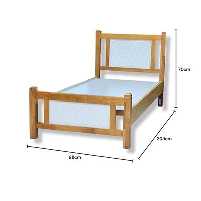 Modern & Sublime Design Fully Wooden Single Bed 90x190 cm HS-102-90