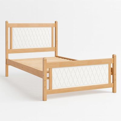 Modern & Sublime Design Fully Wooden Single Bed 90x190 cm HS-102-90