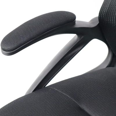 Ergonomic Office Chair Breathable Mesh Computer Task Desk Chair with Flip-up Armrest Adjustable Height Executive Rolling Swivel Mid Back Chair for Home Working Study - Black K-9139