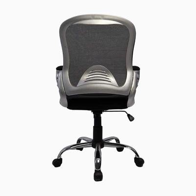 Ergonomic Office Chair Breathable Mesh Computer Task Desk Chair with Flip-up Armrest Adjustable Height Executive Rolling Swivel Mid Back Chair for Home Working Study - Black K-9135