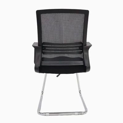 Mesh Guest Chair For Visitors With Mesh Upholstery and Breathable Fabric, Comfortable Mesh Ergonomic Modern Furniture for Visitors Meeting Groups (Black&Blue)&nbsp;KM-7831